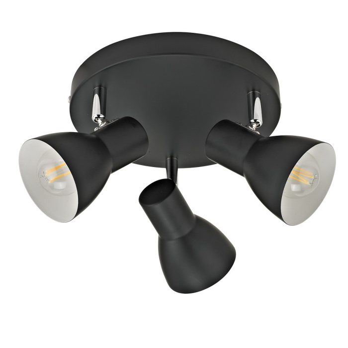 Italux Riado Reflektor/Spot Czarny 3xE14 40W SPL-3422-3-BL