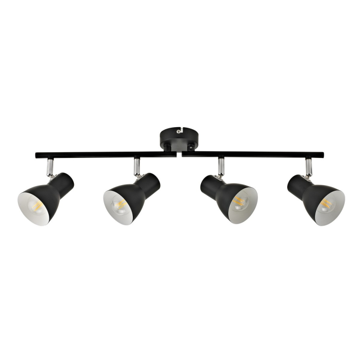 Italux Riado Reflektor/Spot Czarny 4xE14 40W SPL-3422-4-BL
