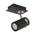 Italux Verano Reflektor/Spot Czarny mat, złoty chrom 1xGU10 35W SPL-2031-1