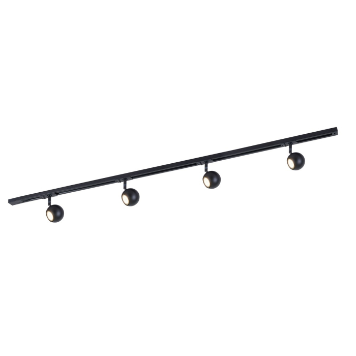 Italux Marvi TR Blake Szynoprzewody - zestawy Czarny 4xGU10 40W 920421-4-BL-SET