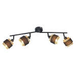 Italux Renez Reflektor/Spot Czarny, złoty, tkanina 4xE14 4W SPL-95820-4
