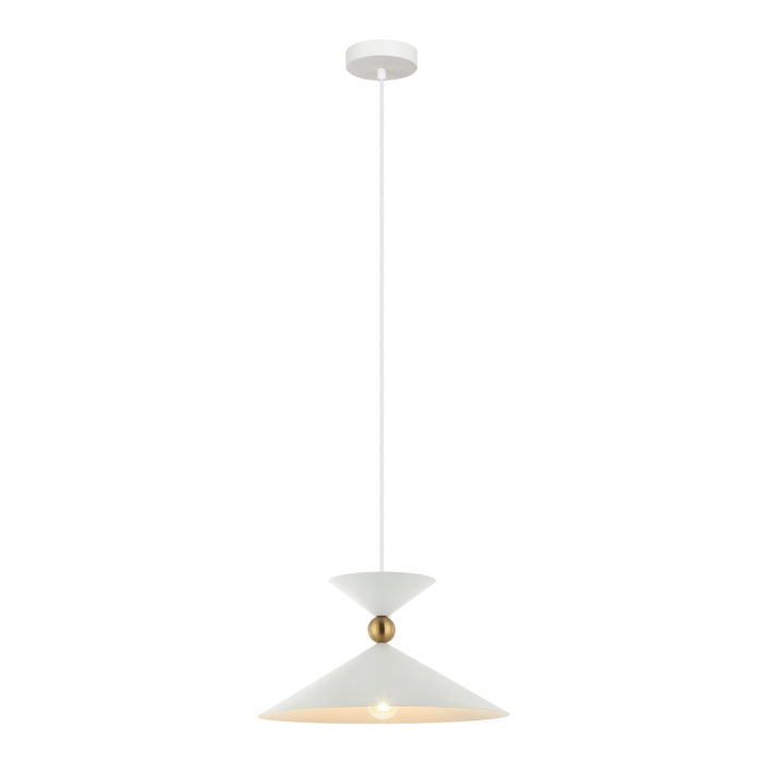 Italux Quelto Wisząca Biały 1xE27 40W PND-84432-1-WH