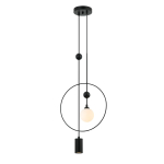 Italux Trosti Wisząca Czarny 2xG9, GU10 GU10 35W + G9 25W PND-428892-BK