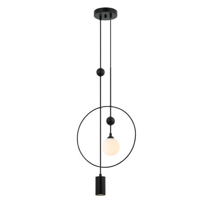 Italux Trosti Wisząca Czarny 2xG9, GU10 GU10 35W + G9 25W PND-428892-BK