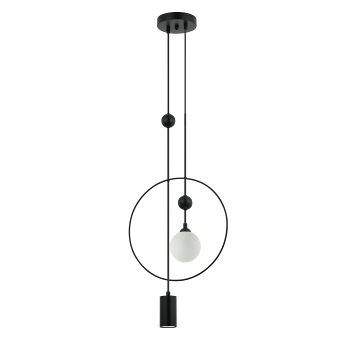 Italux Trosti Wisząca Czarny 2xG9, GU10 GU10 35W + G9 25W PND-428892-BK