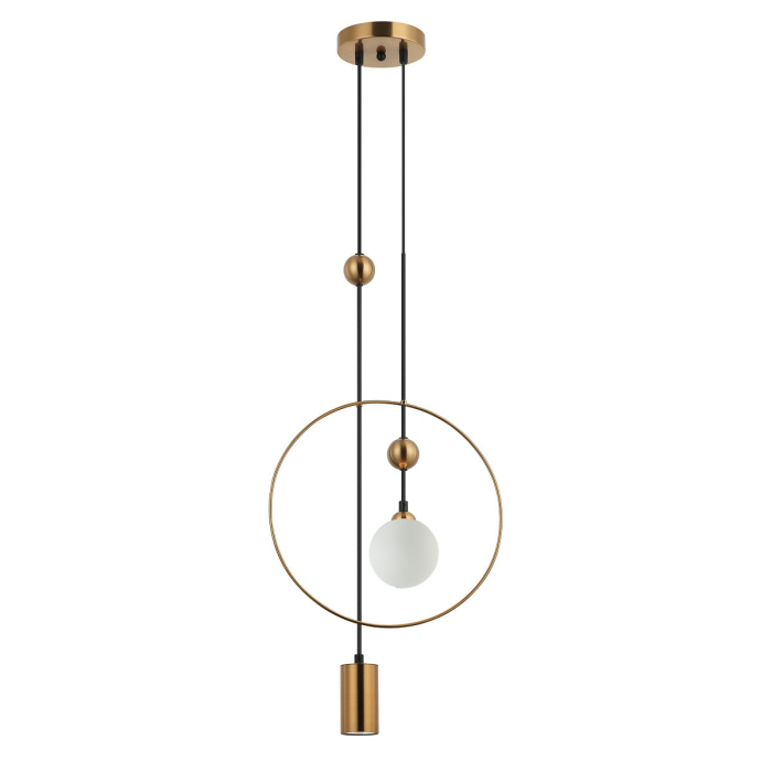 Italux Trosti Wisząca Mosiężny 2xG9, GU10 GU10 35W + G9 25W PND-428892-BRO