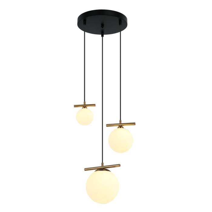Italux Merseta Wisząca Brąz antyczny 3xE14, G9 E14 40W + G9 25W PND-463323A-BRO+W