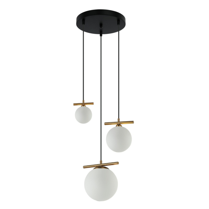 Italux Merseta Wisząca Brąz antyczny 3xE14, G9 E14 40W + G9 25W PND-463323A-BRO+W