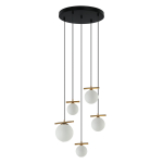Italux Merseta Wisząca Brąz antyczny 5xE14, G9 E14 40W + G9 25W PND-463325A-BRO+W