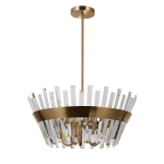 Italux Altoya Wisząca Miodowy mosiężny 5xE14 40W PND-22450-5A-HBR