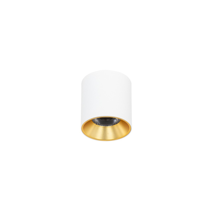 Italux Altisma Natynkowa Biały mat, złoty wewnątrz 1xLED 10W 3000K CLN-6677-75-WH-GD-3K