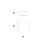 Italux Ortelo Zewnętrzna Ścienna Biały piaskowany IP54 2xLED 2W 3000K OWL-6650-1-WH-3K