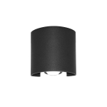 Italux Ortelo Zewnętrzna Ścienna Czarny piaskowany IP54 2xLED 2W 3000K OWL-451-1-BL
