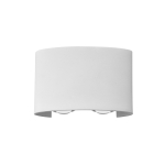 Italux Ortelo Zewnętrzna Ścienna Biały piaskowany IP54 4xLED 4W 3000K OWL-6650-2-WH-3K
