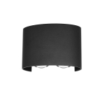 Italux Ortelo Zewnętrzna Ścienna Czarny piaskowany IP54 4xLED 4W 3000K OWL-451-2-BL