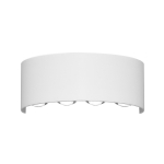Italux Ortelo Zewnętrzna Ścienna Biały piaskowany IP54 8xLED 8W 3000K OWL-6650-4-WH-3K