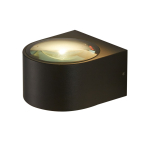 Italux Pesaro 4K Zewnętrzna Ścienna Czarny piaskowany IP54 1xLED 5W 4000K OWL-8081-4K