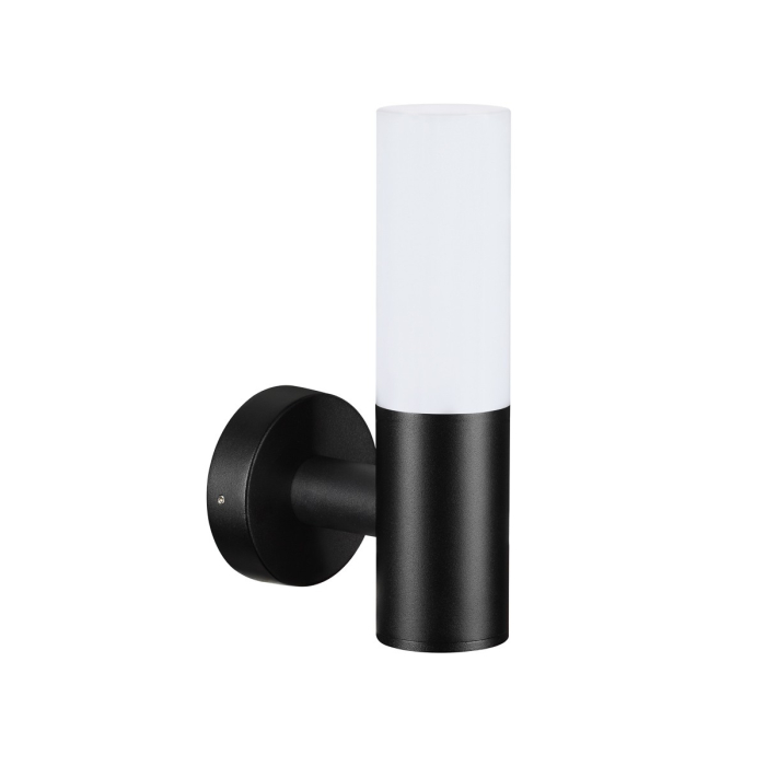 Italux Salo Zewnętrzna Ścienna Czarny piaskowany IP54 1xE27 20W OWL-2763