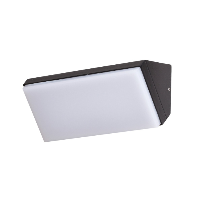 Italux Nave 4K Zewnętrzna Ścienna Czarny piaskowany IP65 1xLED 10W 4000K OWL-7032-4K