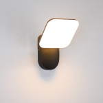 Italux Nammi Zewnętrzna Ścienna Czarny piaskowany IP54 1xLED 12W 3000K OWL-6206-3K