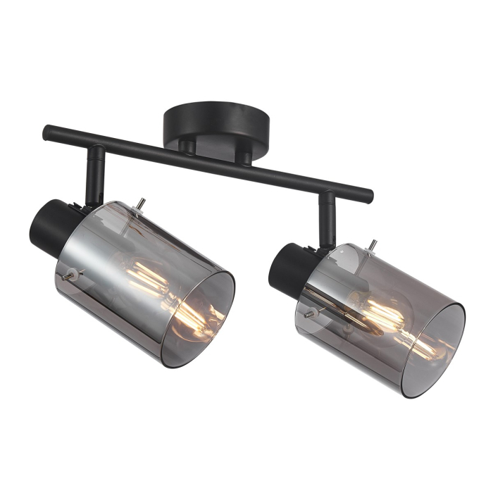Italux Sardo Reflektor/Spot Czarny, dymiony 2xE14 40W SPL-5581-2-BK-SG