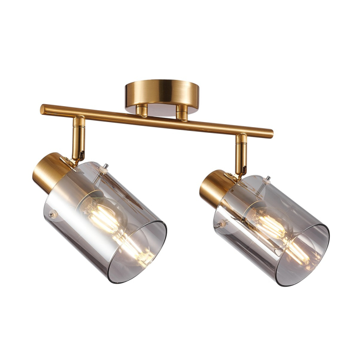 Italux Sardo Reflektor/Spot Mosiężny, dymiony 2xE14 40W SPL-5581-2-BRO-SG