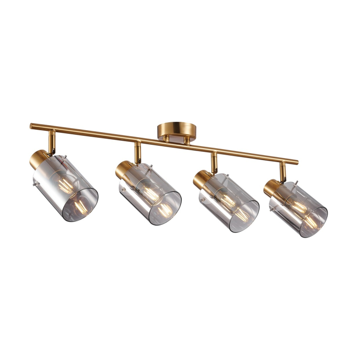 Italux Sardo Reflektor/Spot Mosiężny, dymiony 4xE14 40W SPL-5581-4-BRO-SG