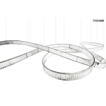 MOOSEE lampa wisząca WAVE 380 chrom (MSE1501100200)