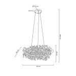 MOOSEE lampa wisząca MONETE 60 chrom (MSE1501100175)