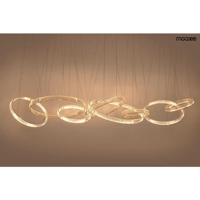 MOOSEE lampa wisząca LIBERTY LINE 8 złota (MSE1501100191)