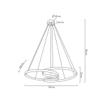 MOOSEE lampa wisząca WAVE 160A chrom (MSE1501100198)