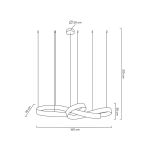 MOOSEE lampa wisząca WAVE 160B chrom (MSE1501100199)