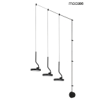 MOOSEE lampa ścienna FLAT 3 czarna (MSE010100385)