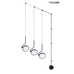MOOSEE lampa ścienna FLAT 3 czarna (MSE010100385)