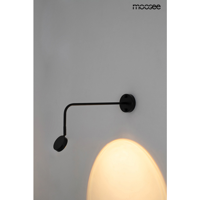 MOOSEE lampa ścienna AXEL czarna (MSE1501100147)