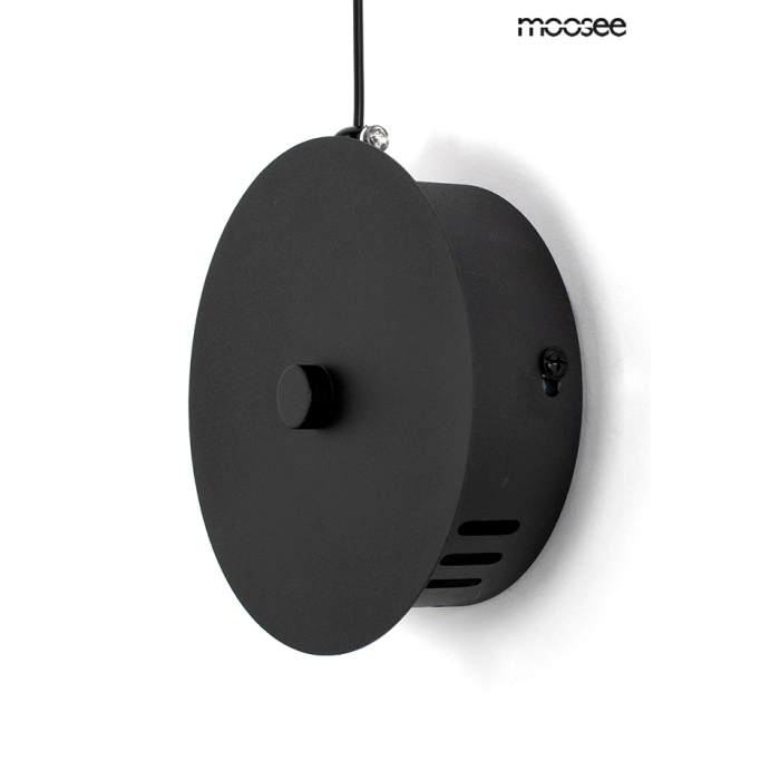 MOOSEE lampa ścienna FLAT czarna (MSE010100384)