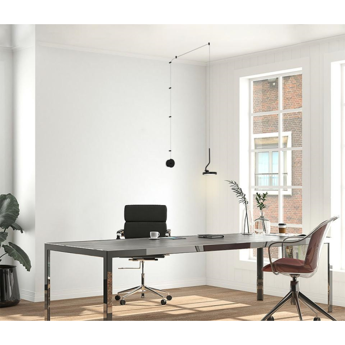 MOOSEE lampa ścienna FLAT czarna (MSE010100384)
