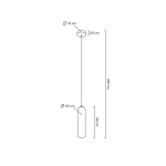 MOOSEE lampa wisząca SLACK biała (MSE1501100143)