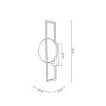 MOOSEE lampa ścienna TROYA złota (MSE1501100144)
