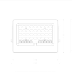 Italux Tiara Solarna Szary IP65 1xLED 100W 4000K SLR-21387-100W