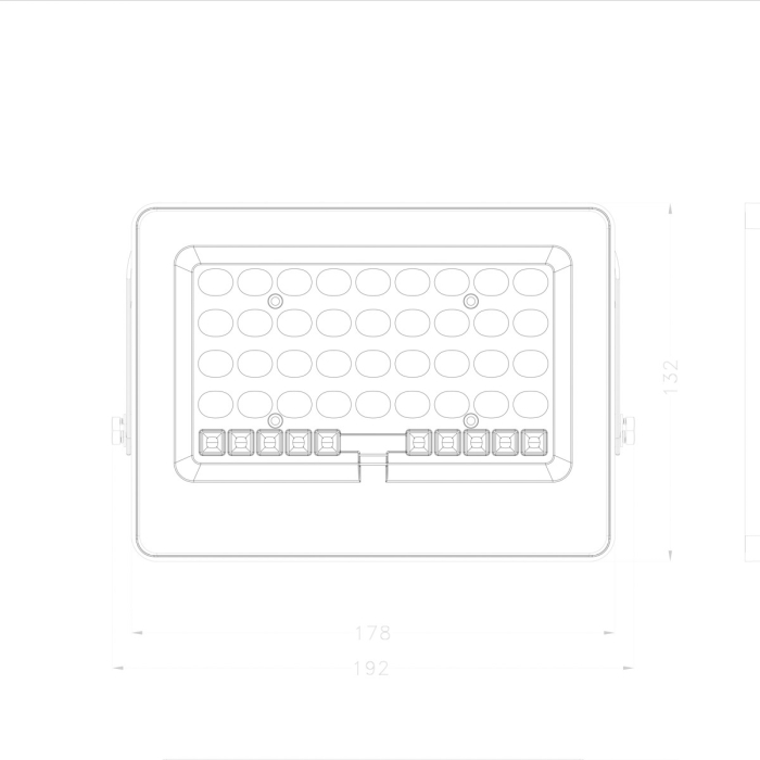 Italux Tiara Solarna Szary IP65 1xLED 100W 4000K SLR-21387-100W