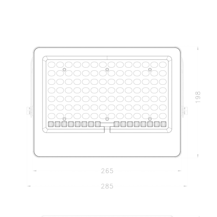Italux Tiara Solarna Szary IP65 1xLED 300W 4000K SLR-21387-300W