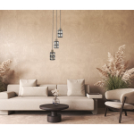 Italux Menfi Wisząca matt black+honey brass 3xE27 40W PND-44236-3-BK-GD