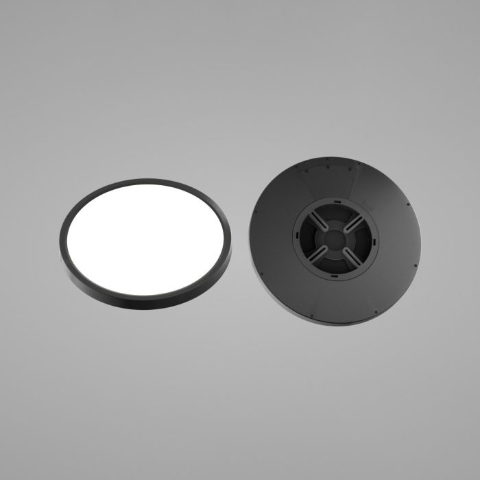 Italux Alata Plafon Czarny 1xLED 24W 2800K+4000K+6000K PLF-72836-300R-24W-BL