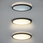 Italux Corte Plafon Czarny 1xLED 36W Przód: 2800K+4000K+6000K, bok zawsze 2800K PLF-63452-400R-36W-BL