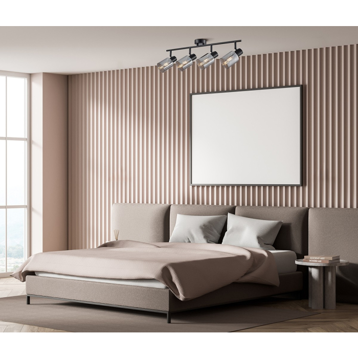 Italux Santia Reflektor/Spot Czarny 4xE14 40W SPL-65342-4-BK-SG