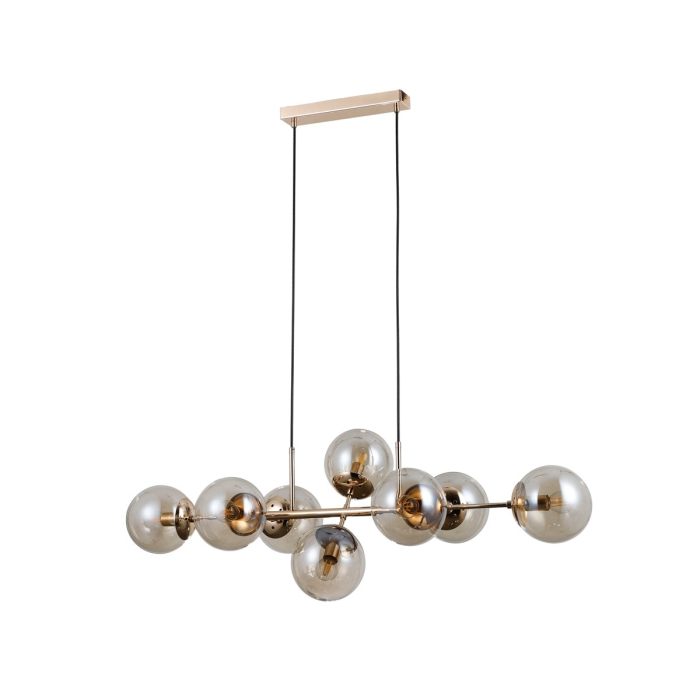 Italux Molite Wisząca Złoty 8xE14 5W PND-1098-8-GD