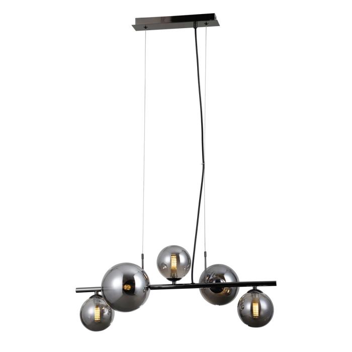 Italux Canello Wisząca Czarny chrom 5xG9 5W PND-406007-5A-BCR