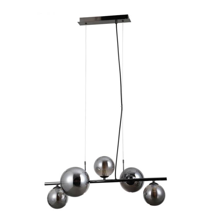 Italux Canello Wisząca Czarny chrom 5xG9 5W PND-406007-5A-BCR