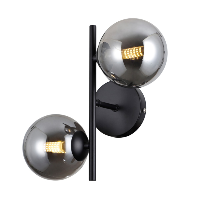 Italux Erimida Kinkiet Czarny mat 2xG9 5W WL-2244-2-BL